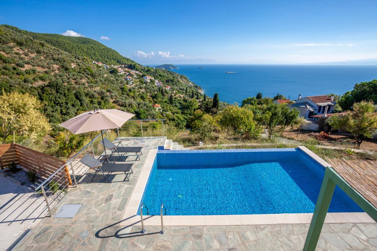 Olea Skopelos Villas With Swimming Pools & Sea View Panormos  Exterior photo